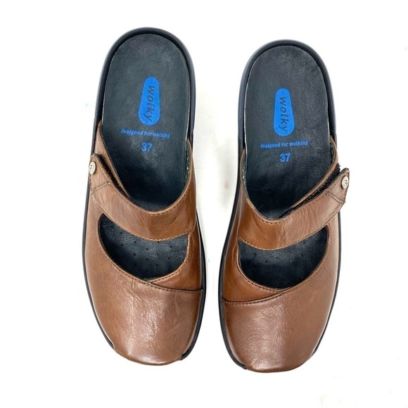 Wolky Up CUT OUT CLOG (2576) Cognac Leather - Picture 4 of 9